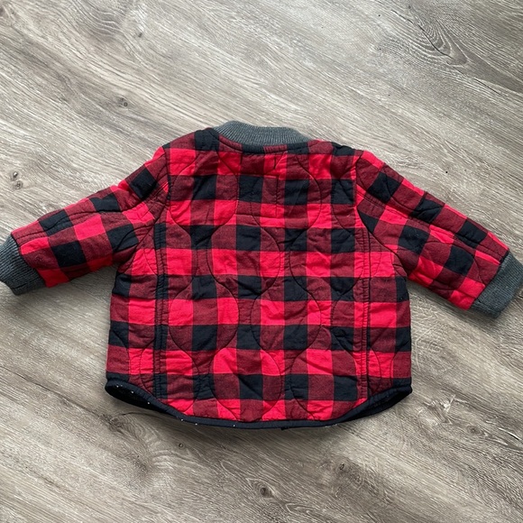 Buffalo Plaid Quilted Bomber Jacket - Picture 3 of 3